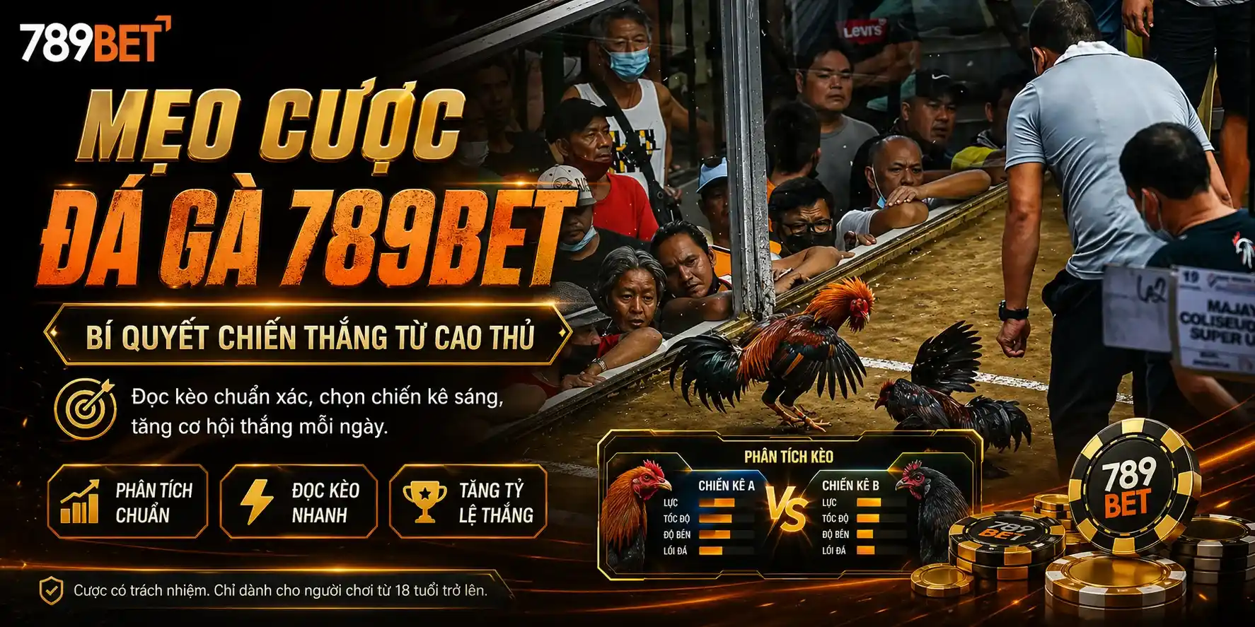 Đá gà 789bet: Mẹo cược đá gà 789bet, Bí quyết chiến thắng từ cao thủ