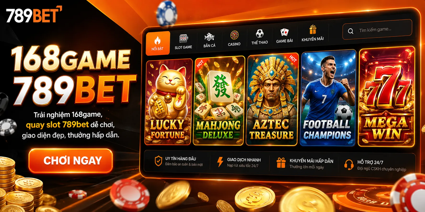 Nổ hũ 789bet: Tham gia 168game 789bet ngay để nhận quà khủng 